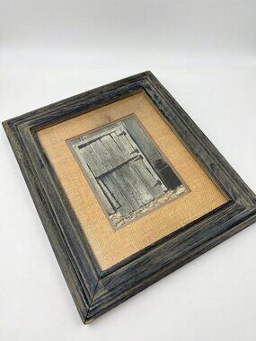 Signed Jerry Weers 1976 Print | Rustic Farmhouse Decor w/ Original Business Card